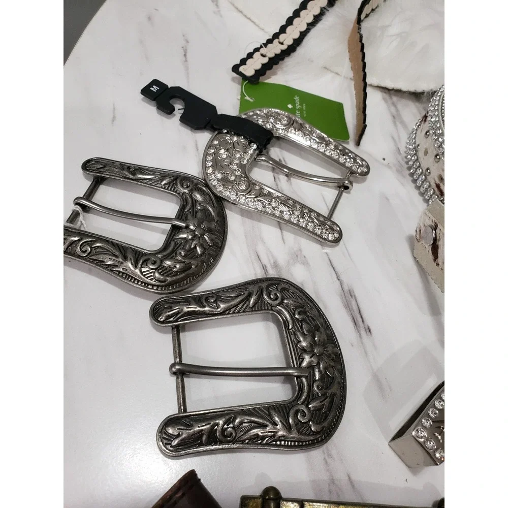 READ DESCRIPTION BROKEN PROJECT BELT LOT western rhinestone ariat cody james